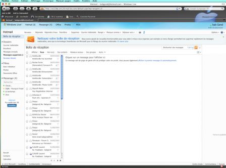 Firefox Hotmail 27 Juillet 2010